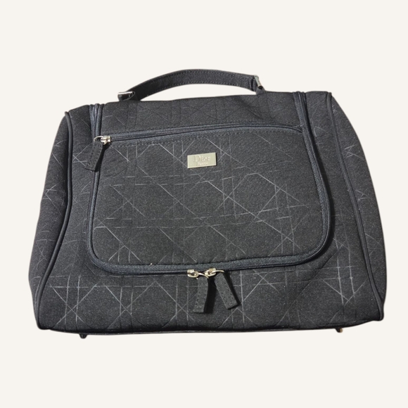 Dior Beauty Cannage Travel Double Zipper Cosmetics/Toiletry Bag - Picture 1 of 4